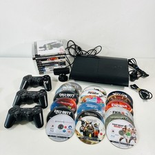 Używany, Pakiet konsoli Sony PlayStation 3 PS3 Super Slim 500GB, 3 kontrolery + 27 gier na sprzedaż  Wysyłka do Poland