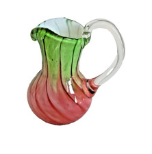 Glass jug pink for sale  CHICHESTER