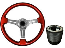 Red chrome steering for sale  PETERBOROUGH