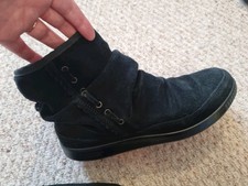 Hotter black suede for sale  SOUTH CROYDON