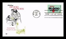 US COVER BLOOD DOORS SAVE LIVES FDC SCOTT 1425 CAPA ARTESANATO CACHET INSERT comprar usado  Enviando para Brazil