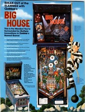 Big house pinball for sale  Collingswood