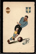 Cartolina illustrata calcio usato  Italia