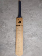 Signed cricket bat for sale  WOKING