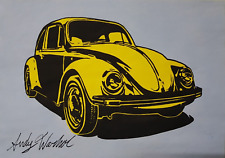 Aquarela de desenho Andy Warhol em papel. Arte pop feita à mão. Arte de parede Volkswagen comprar usado  Enviando para Brazil