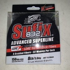Sufixo 660-008L; 832 trança 8 lb cal neon/linha de pesca/novo comprar usado  Enviando para Brazil