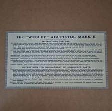 Rare webley air for sale  WEST BROMWICH