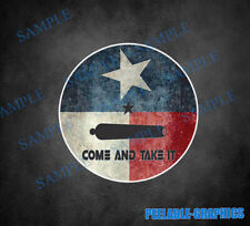 (2) Come and Take It Texas Vinilo Calcomanía Adhesiva Caja de Herramientas Casco Sombrero Duro Ventana A segunda mano  Embacar hacia Mexico