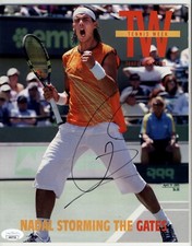 Revista da semana de tênis assinada por Rafael Nadal autenticação JSA #AN47720 comprar usado  Enviando para Brazil