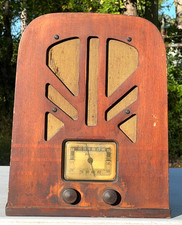 RÁDIO TUBO LÁPIDE DE MADEIRA VINTAGE PHILCO MODELO 38-93B 1938 comprar usado  Enviando para Brazil