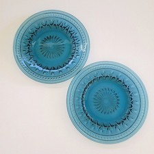 Usado, Vintage Indiana Glass Colony Park Lane Prato de Salada Azul CONJUNTO de 2, Retrô Fabricado nos EUA comprar usado Usado, Vintage Indiana Glass Colony Park Lane Prato de Salada Azul CONJUNTO de 2, Retrô Fabricado nos EUA comprar usado  Enviando para Brazil