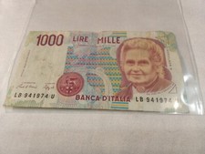 Banconota italia.1000 lire usato  Battipaglia