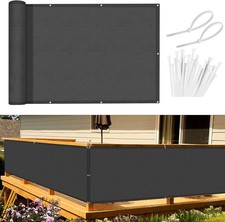 Pokrowiec balkonowy 150x500 cm - ochrona przed promieniowaniem UV, prywatność 170 g/m2, używany na sprzedaż  PL