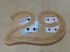 Wooden cribbage board for sale  Waterford