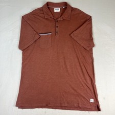 Usado, Camisa polo masculina Linksoul ferrugem vermelha bolso GG 100% algodão golfe casual slub macia comprar usado  Enviando para Brazil