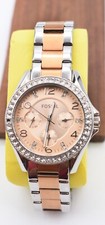 Relógio feminino Fossil ouro rosa modelo ES4145 com strass**Funcionando comprar usado  Enviando para Brazil