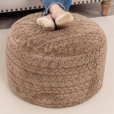 Round pouf ottoman for sale  USA