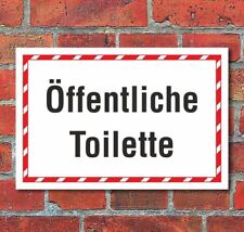 Schild klo öffentliche gebraucht kaufen  Bad Driburg