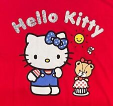 Camiseta Hello Kitty vermelha Sanrio 50/50 vestuário híbrido infantil feminina comprar usado  Enviando para Brazil
