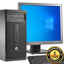FULL DELL/HP INTEL CORE i3/i5 DESKTOP TOWER PC MONITOR SISTEMA DE COMPUTADOR WIN10 PRO comprar usado  Enviando para Brazil