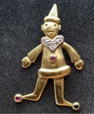 Kettenanhänger clown harlekin gebraucht kaufen  Essen