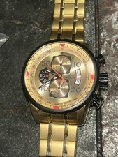 Usado, Relógio de pulso masculino Invicta 17205 cronógrafo aviador - Ouro comprar usado  Enviando para Brazil