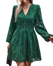 BebreezChic Damska elegancka sukienka z długim rękawem Rozmiar S - Stylowy design na sprzedaż  PL