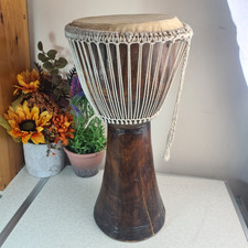 Używany, Oryginalny afrykański bęben djembe 8" - wysokość 20" na sprzedaż  Wysyłka do Poland