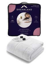 Używany, Koc elektryczny Dreamland Superking 200x180 cm biały na sprzedaż  PL