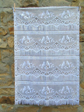 Cortina de renda branca francesa motivo pássaro 24"" x 37,5"" comprar usado  Enviando para Brazil