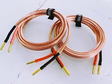 Van Damme Hi-Fi Series LC-OFC 2x6mm Speaker Cables Terminated comprar usado  Enviando para Brazil