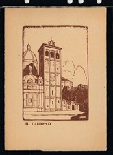 Cartolina vercelli duomo usato  Italia