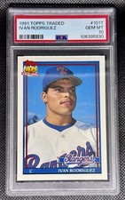 Ivan Rodriguez 1991 Topps Traded RC Rookie #101T Graded PSA 10 Gem Mint Rangers comprar usado  Enviando para Brazil