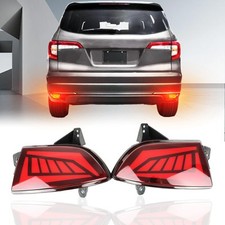 Refletores de para-choque traseiro LED vermelho lanterna traseira de freio de neblina compatíveis com Hon... comprar usado  Enviando para Brazil