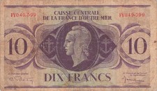 África Ecuatorial Francesa 10 Francos 1944 segunda mano  Embacar hacia Mexico