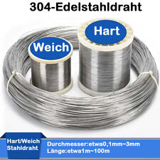 304 Federstahldraht Edelstahl 0,1mm-3,0mm Federdraht rostfreier Draht Hart/Weich comprar usado  Enviando para Brazil