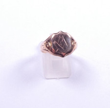 Rose gold signet for sale  SOUTH SHIELDS