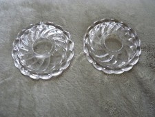 Paire bobeches cristal d'occasion  Meaux
