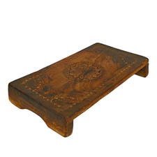 Mesa cadeira sagrada trabalho gravada Deus hindu antigo de madeira antiga de 18 pés, usado comprar usado  Enviando para Brazil