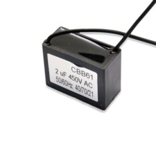 Usado, 1 peça CBB61 AC450V 2.0uF capacitor de partida ventilador de teto motor capacitor de funcionamento comprar usado  Enviando para Brazil