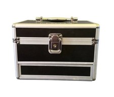 Estojo de maquiagem profissional NYX trem 3 camadas preto prata chave bloqueio caixa espelho comprar usado  Enviando para Brazil