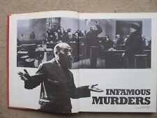 Infamous murders hardback for sale  SPALDING