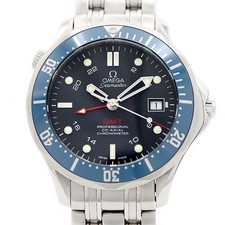 OMEGA Seamaster Professional GMT 2535.80 300m data azul SS masculino automático comprar usado OMEGA Seamaster Professional GMT 2535.80 300m data azul SS masculino automático comprar usado  Enviando para Brazil