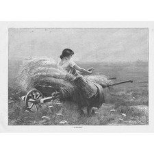 Enrique Serra Noivo - Estampa antiga 1893 comprar usado  Enviando para Brazil
