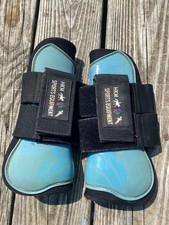 Botas tendão dianteiras abertas azuis HMK Sports Equipment levemente usadas comprar usado  Enviando para Brazil