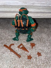 1988 Michelangelo Mike Mandris Frisados Cabeça Macia 100% Completo FEITO NA CHINA!!!! comprar usado  Enviando para Brazil