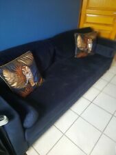 Canapé convertible bleu d'occasion  Lestrem