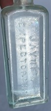 1800's Dr. D. Jayne's Expectorant Aqua frasco de remédio meio tamanho - Filadélfia comprar usado  Enviando para Brazil