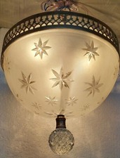 Luminária de teto antiga deslumbrante vintage bronze art déco para casa comprar usado  Enviando para Brazil