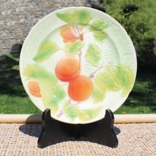 Ancienne assiette barbotine d'occasion  Cerisy-la-Salle